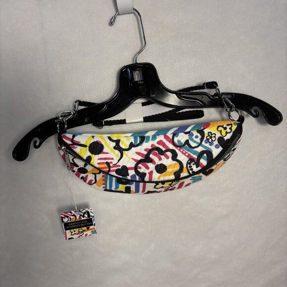 Brighton Graffiti Love Crossbody Belt Bag With Multicolor 1970s-Inspired Artwork - Picture 1 of 6